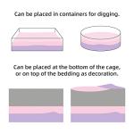 Niteangel Hamster Paper Pellets Bedding for Syrian Dwarf Hamsters Gerbils Mice Mouse Lemming Degus or Other Small-Sized Pets (Pink)