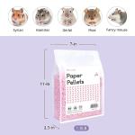 Niteangel Hamster Paper Pellets Bedding for Syrian Dwarf Hamsters Gerbils Mice Mouse Lemming Degus or Other Small-Sized Pets (Pink)