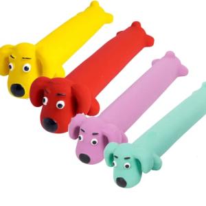 Petface Latex Loofas Soft Chew Dog Toy - One Supplied, Colour May Vary