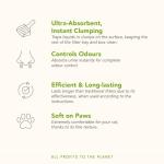 almo nature Cat Litter – Soft Texture | 100% Natural, Plant-Based | Non-Clumping, Non-Clay, Non-Silica | Odour-Free & Robot-Friendly - 4.54kg