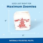 Barkbox 2 in 1 Interactive Plush Dog Toy - Rip and Reveal Dog Toy for Large Dogs - Stimulating Squeaky Pet Enrichment and Puppy Toys | Andi's Dumplings (Large)