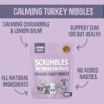 Scrumbles Nibbles, 100% Natural, Calming Dog Treats, Grain Free Turkey Training Treats, 100g pouch