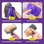 Hertzko Self-Cleaning Slicker Brush for Dogs & Cats