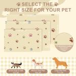 Absorbent Waterproof Pet Feeding Mat - Beige