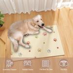 Absorbent Waterproof Pet Feeding Mat - Beige