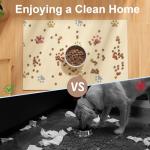 Absorbent Waterproof Pet Feeding Mat - Beige