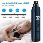 Casfuy Electric Dog Nail Grinder - 2-Speed Trimmer