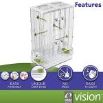 Spacious Tall Bird Cage for Home, 60.9 cm