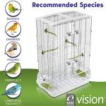 Spacious Tall Bird Cage for Home, 60.9 cm