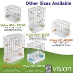 Spacious Tall Bird Cage for Home, 60.9 cm