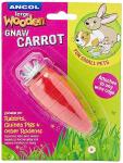 Ancol Wooden Chew Carrot Toy for Pets
