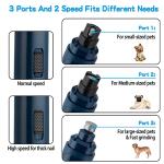 Casfuy Electric Dog Nail Grinder - 2-Speed Trimmer