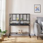 Large Metal Bird Cage with Stand for Small Pets