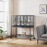 Large Metal Bird Cage with Stand for Small Pets