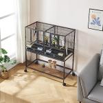 Large Metal Bird Cage with Stand for Small Pets