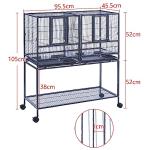 Large Metal Bird Cage with Stand for Small Pets