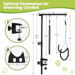 Adjustable Dog Grooming Table Arm with Hammock