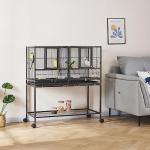 Large Metal Bird Cage with Stand for Small Pets