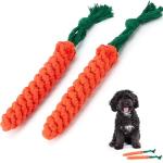 Zappi Co Carrot Rope Chew Toys for Dogs