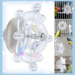Interactive Spinning Wheel Bird Toy for Parakeets