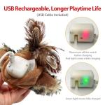 Interactive Automatic Flapping Bird Toy for Cats