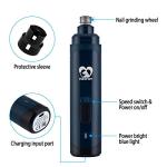 Casfuy Electric Dog Nail Grinder - 2-Speed Trimmer