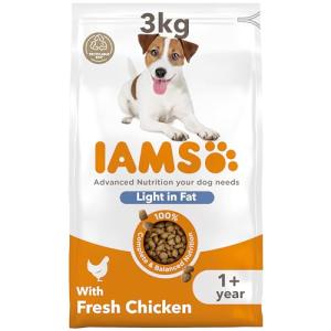 IAMS Light Fat Dry Dog Food - Chicken 3kg