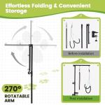 Adjustable Dog Grooming Table Arm with Hammock