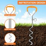 Dog Tie Out Cable with Stake and Swivel Hook