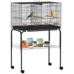 PawHut Spacious Bird Cage with Wooden Perches