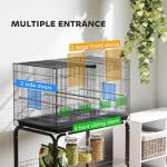PawHut Spacious Bird Cage with Wooden Perches