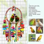 Bird Toy Swing with Chewing Blocks and Ring