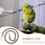 Colorful Cotton Rope Climbing Perch for Birds