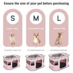 Cozy Corner Foldable Pet Playpen in Pink