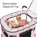 Cozy Corner Foldable Pet Playpen in Pink