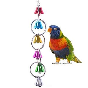 Colorful Ringer Bells Swing Toy for Birds