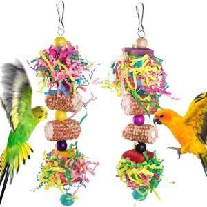 Dual Bird Toy Set - Corn Cob & Bell