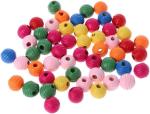 Colorful Wooden Parrot Bite Beads for Pets