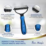 Fur Magic Dematting Comb for Dogs and Cats