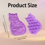Soft Rubber Cat Massage Brush & Grooming Comb