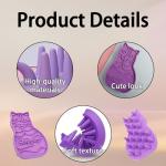 Soft Rubber Cat Massage Brush & Grooming Comb