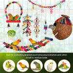 Colorful Hanging Bird Toys with Bells and Ladder