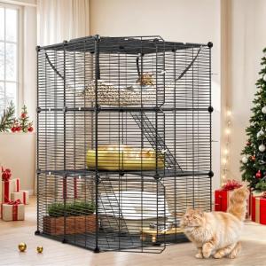 YITAHOME 3-Tier Cat Cage with Large Hammock