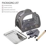 Lightweight Bird Travel Carrier with Stainless Steel Tray