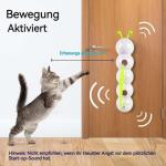 Interactive Wall-Mounted Cat Toy with Worm Design