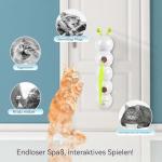 Interactive Wall-Mounted Cat Toy with Worm Design