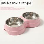 LIDOUK Double Dog Bowls with Non-Slip Base