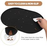 Non-Slip Cat Food Mat with Raised Edges