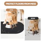 Non-Slip Cat Food Mat with Raised Edges