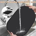 Non-Slip Cat Food Mat with Raised Edges